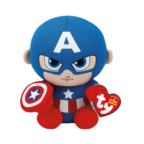 Ty beanie captain america, 15 cm