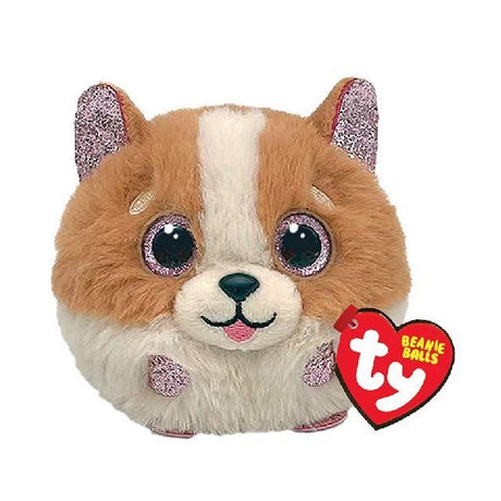 Ty huekugler krammedyr hundebruner 10 cm