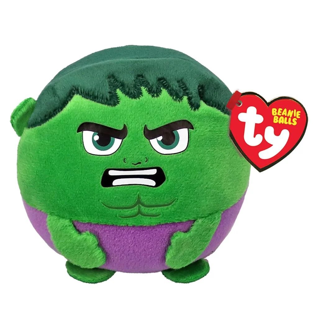 Ty beanie bolde marvel krammelegetøj hulk 10 cm