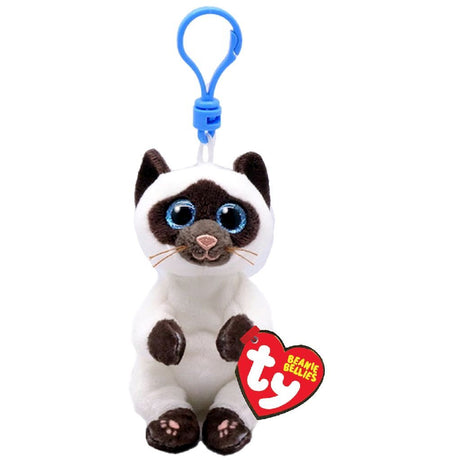 Ty beanie baby maver klip miso siamesisk, 10 cm