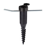 Leifheit tørretumbler center jordanker - inkl. indskruningsstang - 50 mm diameter - sort