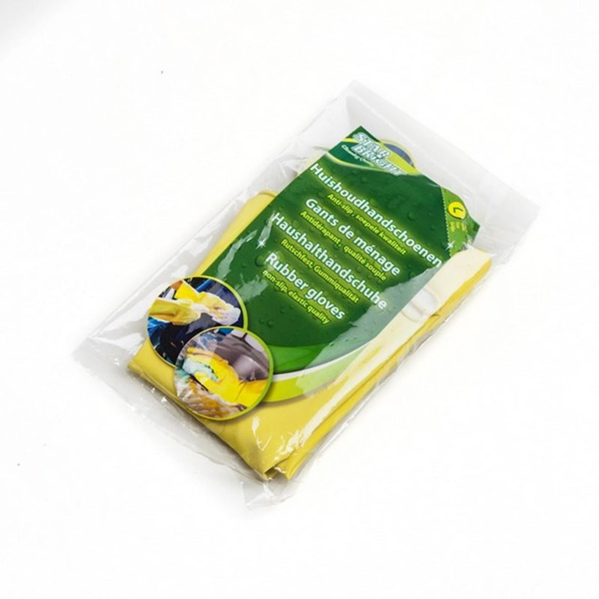 Starbright latex s gule husholdningshandsker 60gr