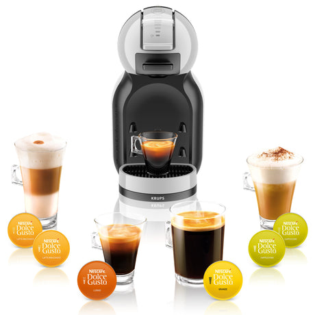 Krups kp123b nescafé eacute; dolce gusto mini me kapsel kaffemaskine sort rustfrit stål