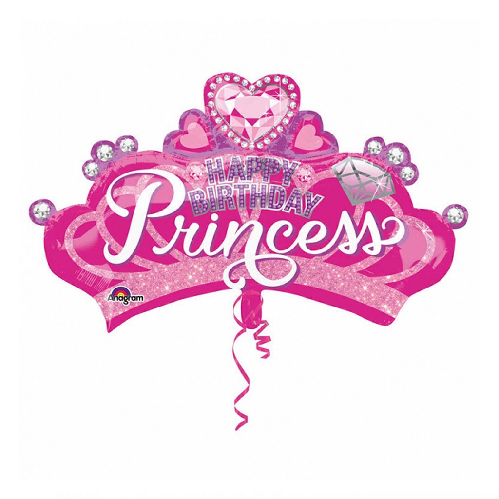 Anagram folieballon prinsessekrone 81x48 cm