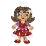 Hama strygeperler bundplade dukke gennemsigtig