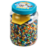 Hama jern på perler sat i potte 7000 stk blå