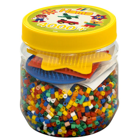 Hama strygeperler i tons 4000 stk + 3 bundplader