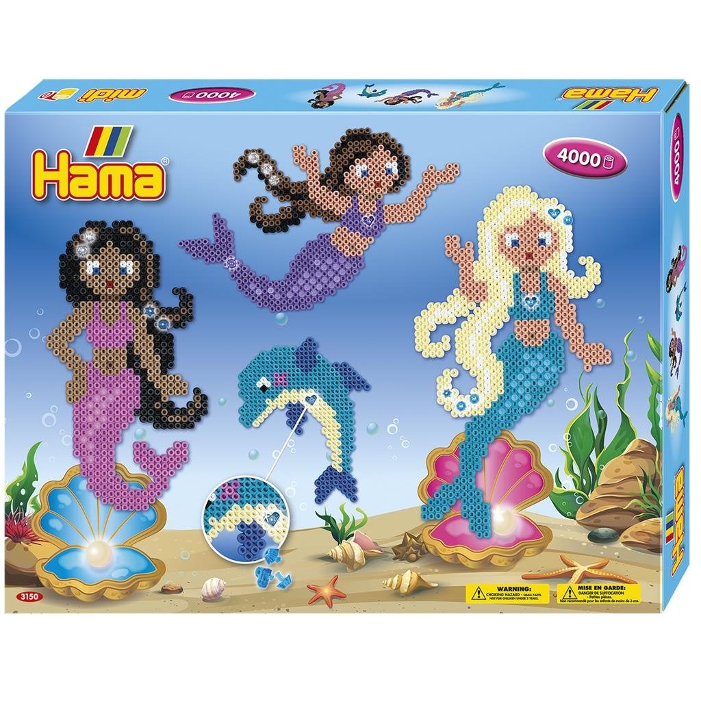 Hama strygeperlesæt – havfruetema med 4000 perler
