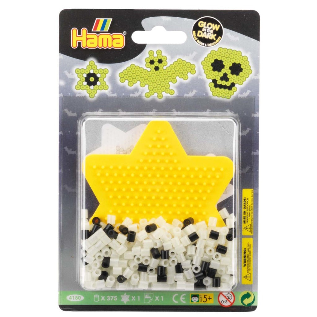 Hama jern på perler glød i mørke sæt 375 stk