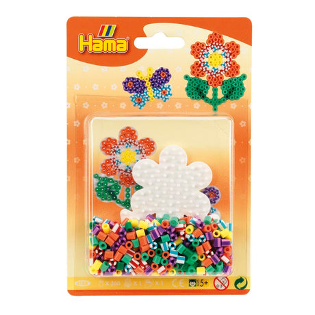 Hama strygeperler sommerfugle- og blomstersæt 350 stk