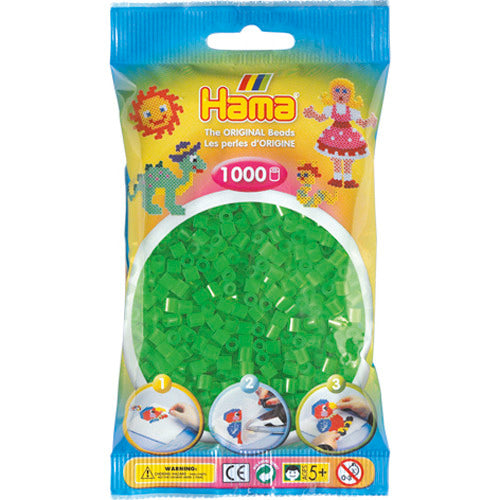 Hama Iron perles 1000 stykker grøn neon