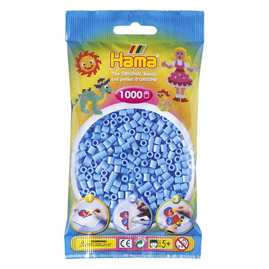 Hama Iron perles lyseblå 1000 stykker