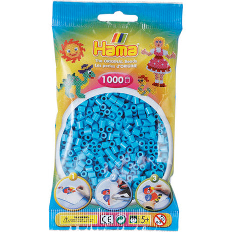 Hama Iron perles azurblå 1000 stykker