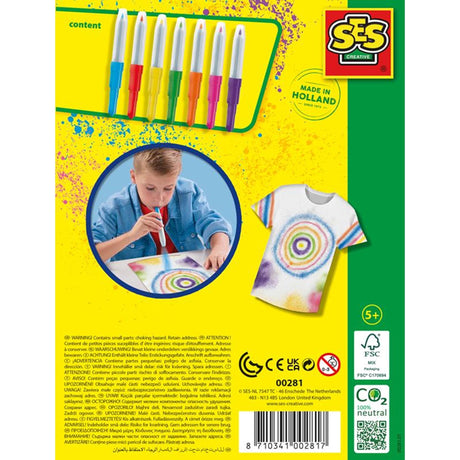 Ses blow airbrush børste - tekstil