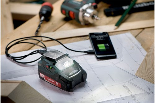 Metabo pa 14.4-18 LED USB batteri strømadapter - 600288000