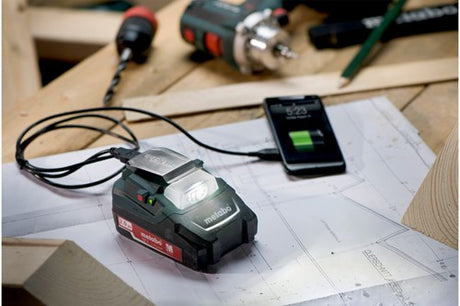 Metabo pa 14.4-18 LED USB batteri strømadapter - 600288000