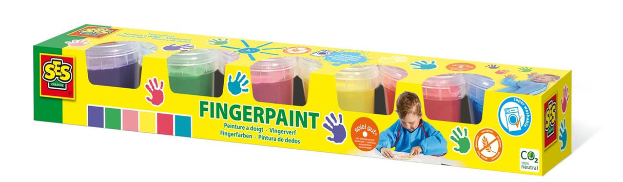 Seks fingre maling 6 farver