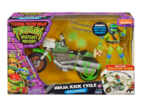 Boti Teenage Mutant Ninja Turtles Ninja Kick Cycle Motor med Leonardo