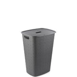 Curver softex vasketøjskurv med låg 56l antracit 42x31,6x60cm