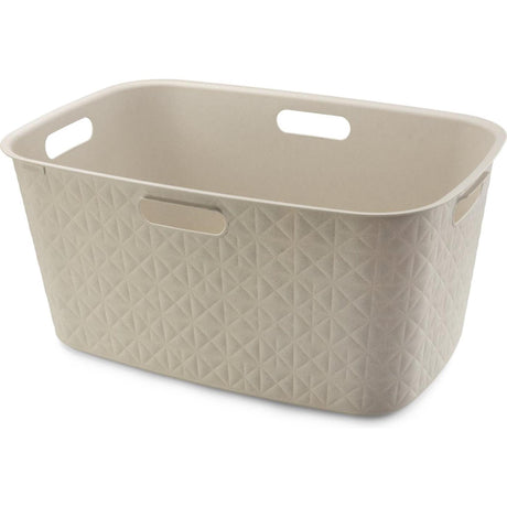 Curver softex vasketøjskurv 45l kridhvid 57x37x27cm