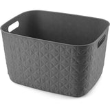 Curver softex opbevaringskurv l - 19l antracit 38x29x22cm