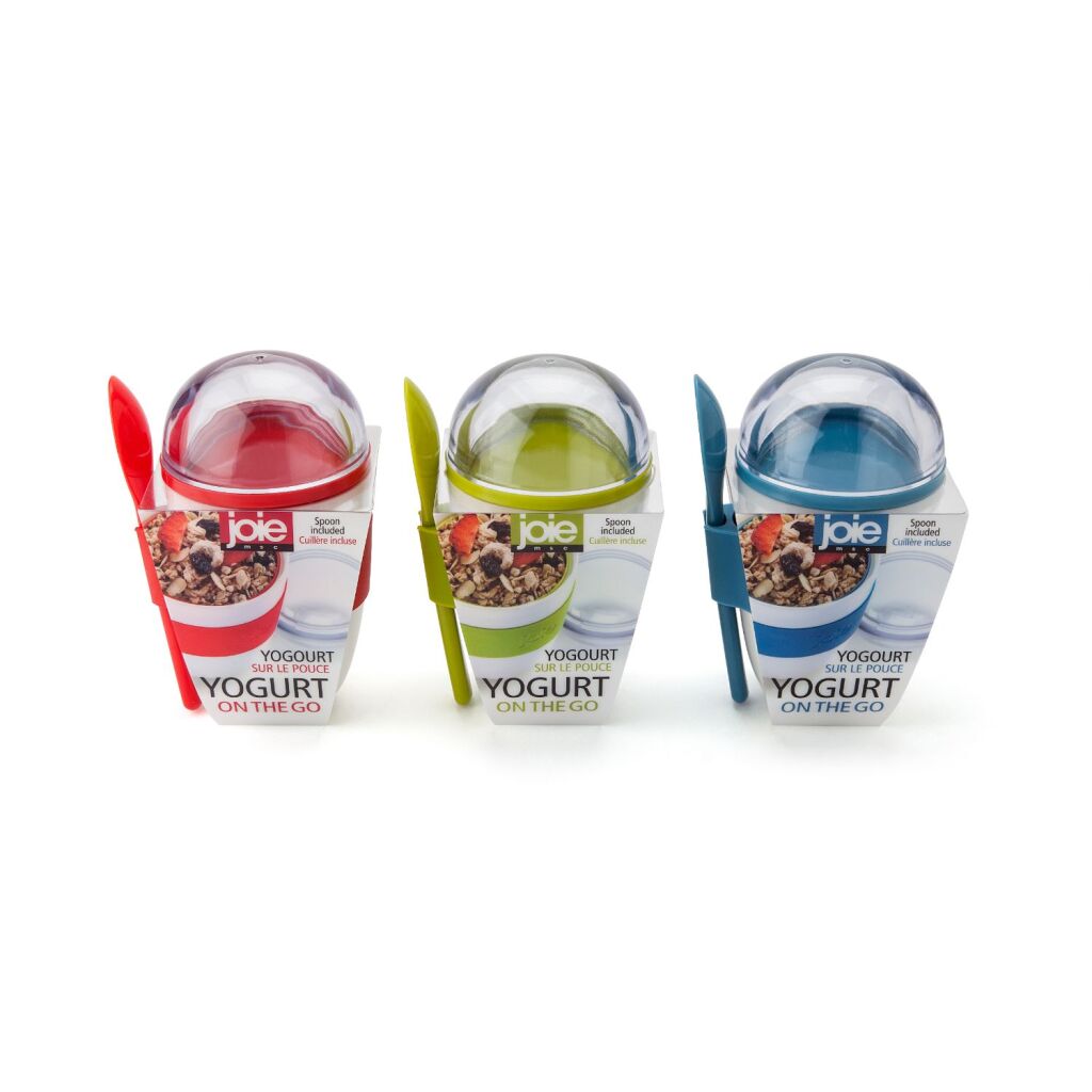 Joie yoghurt på farten kop 2 rum + ske 228ml