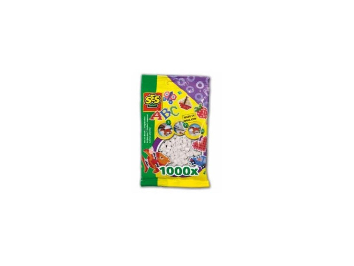 Ses strygeperler hvide 1000 stk.