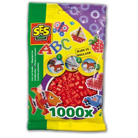 Ses strygeperler røde 1000 stk