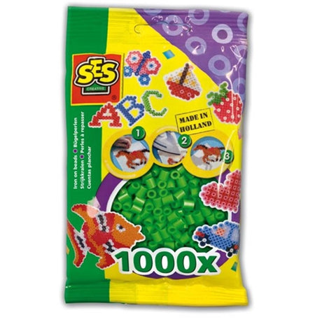 Ses strygeperler græsgrønne 1000 stk.