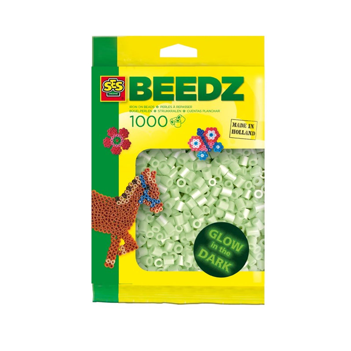 Ses beedz jern på perler glød i mørket 1000 stk