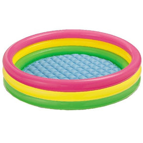 Intex sunset glow børnepool + oppustelig bund 147x33cm