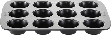 Brund muffinform 12 rum sort