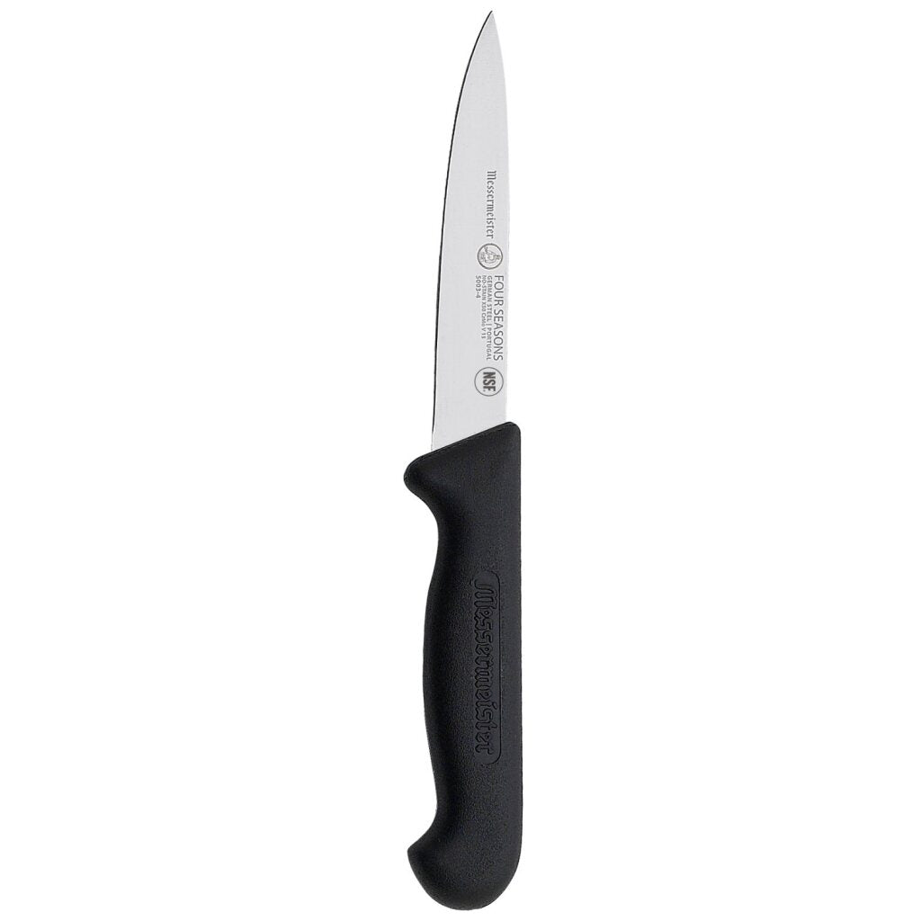 Messermeister messenmeister four seasons grøntsagskniv 10 cm rustfrit stål sort