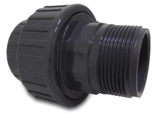 PVC 3-delt kobling 1,1 4 bi han 10 bar