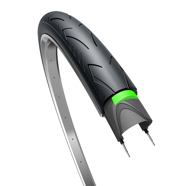 Edge Tire City Ranger Protect 28 X 1,40 37-622 - Sort med refleksion
