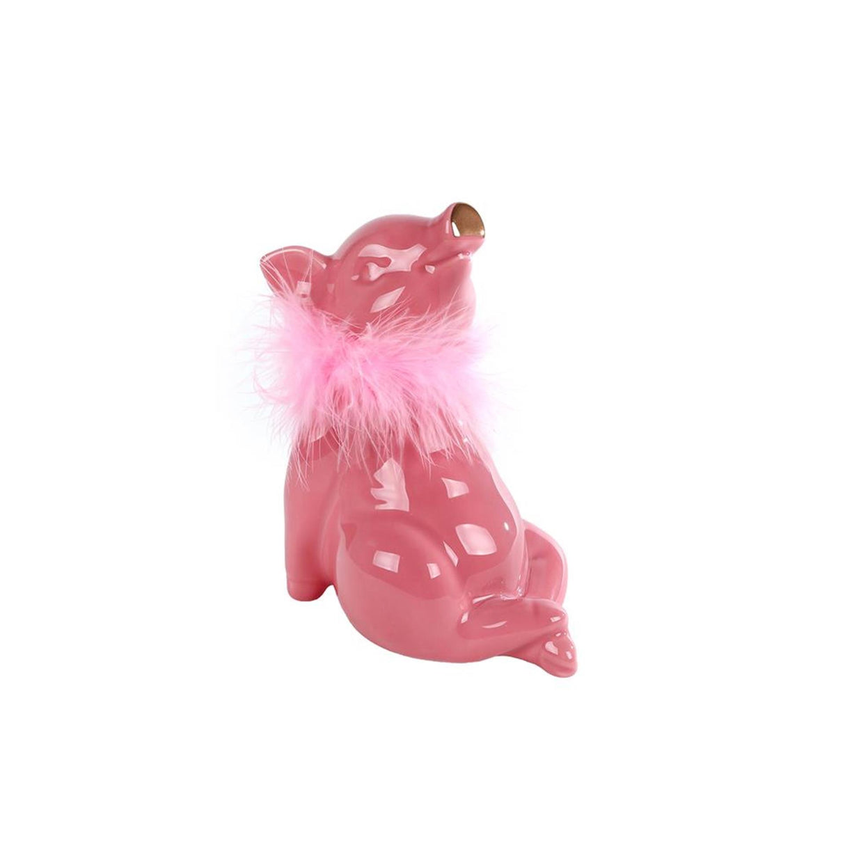 Pengekasse gris dame pink fajance 13,5x9,5x16cm