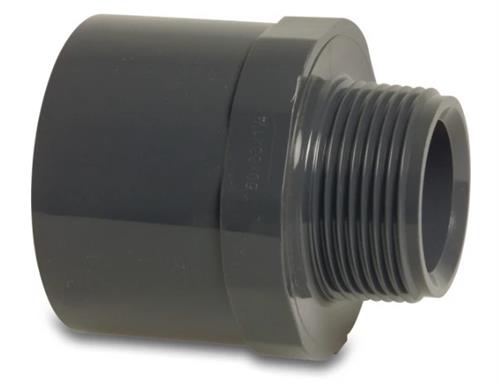 PVC spids stykke 32 40mm x 3 4 10 bar