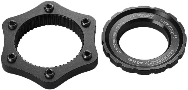 Reverse komponenter centerlås adapter sort