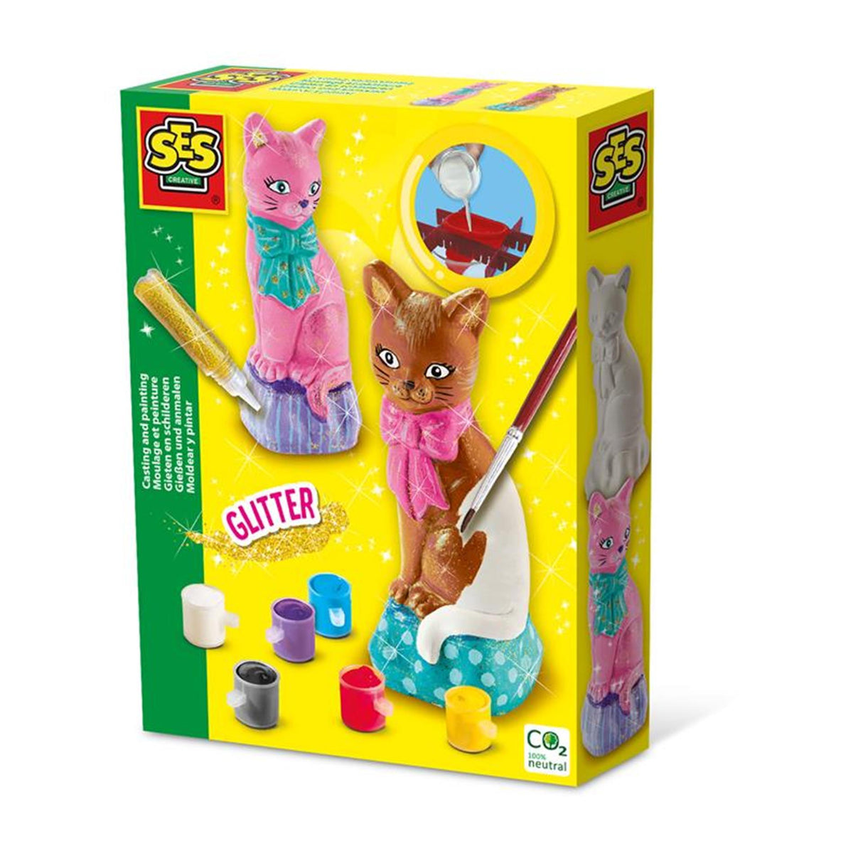 Ses støbning og maling - kat