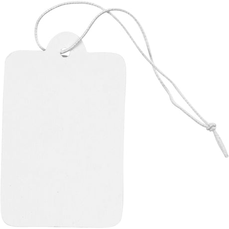 Creativ Company mærker White 25x40mm, 100.