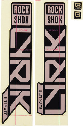 RockShox-mærkatsæt til Lyrik Ultimate Axle af 2023-modellen