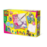 Ses creative - hobby pink - støbning og maling - prinsesser - med lærreder til maling - piges håndværk - hurtigtørrende - fra 5 år