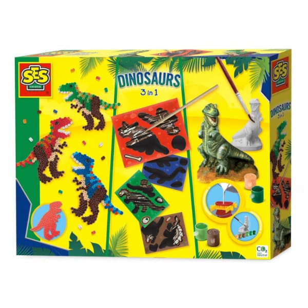 Ses - dinosaurer 3 i 1 sæt