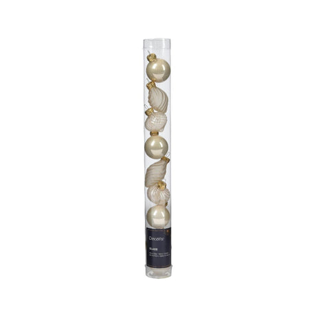 Decoris julekugler mini dia3cm glasperle 9stk