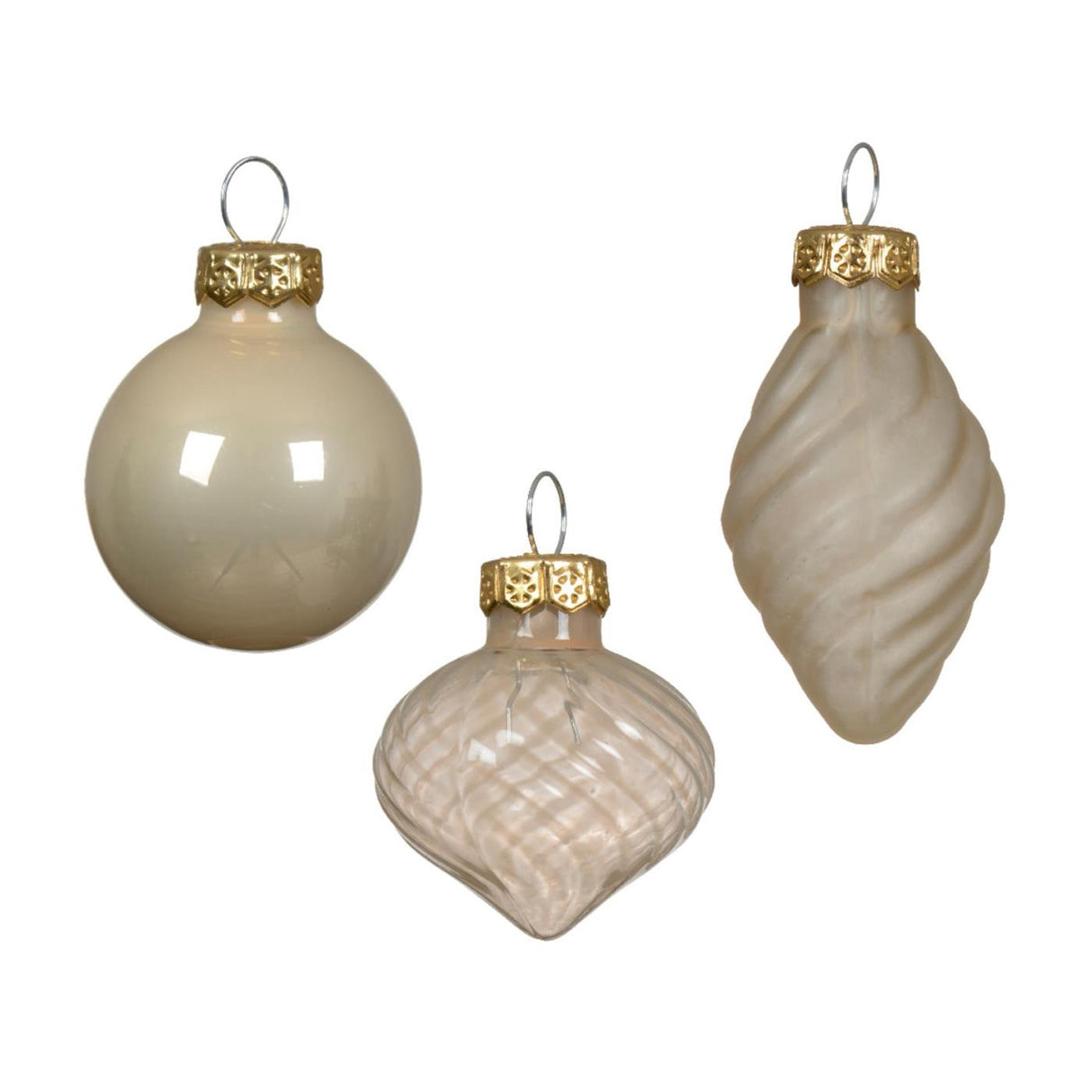 Decoris julekugler mix perle af glas dia 3cm 9-dele