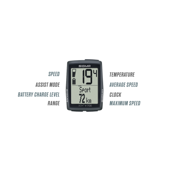 Sigma sport sigma cykelcomputer eox view 700