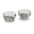 Patisse muffinsforme papir sort og hvid stribet 200 stk 5cm