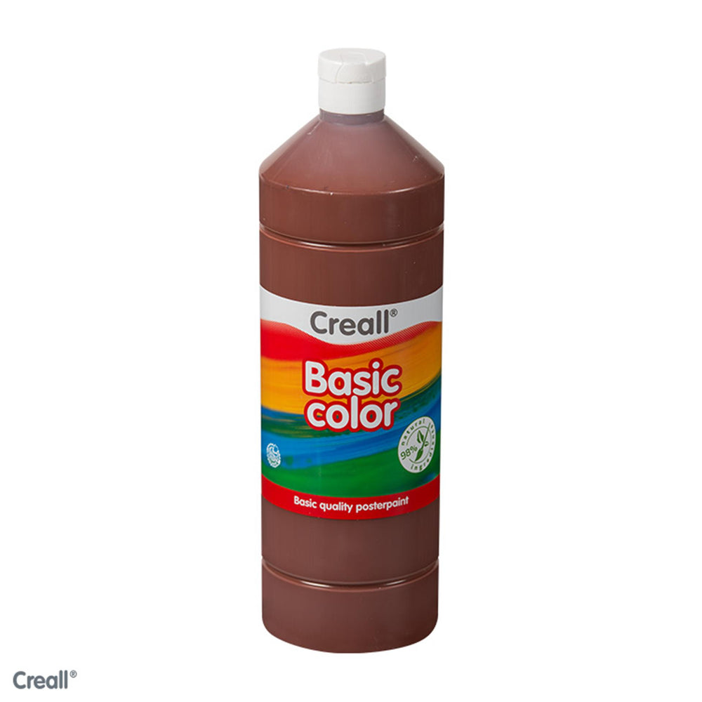 Creall gouache 500ml mørkebrun