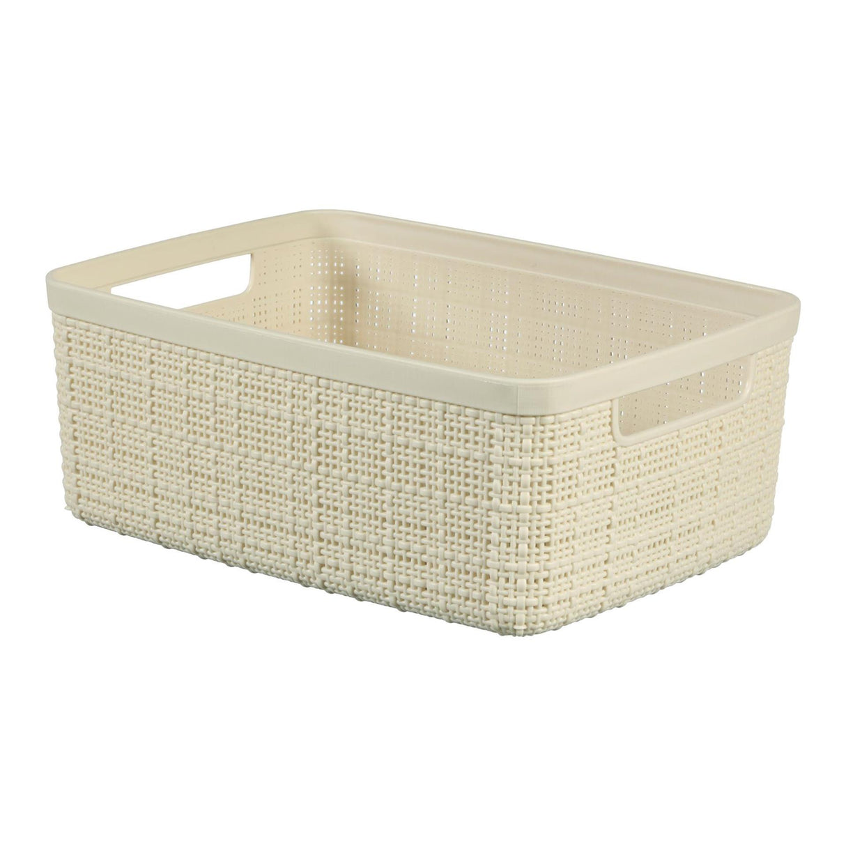 Curver opbevaringskurv jute look 5l creme