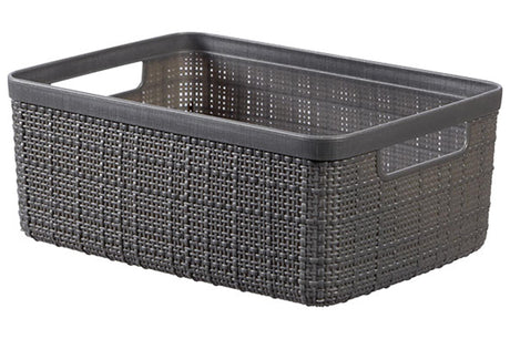Curver jute kurv s 5 liter mørkegrå 26,5x20x10,5cm
